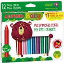 Creioane cerate, 12 culori/set, ALPINO Baby