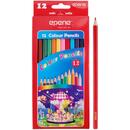 Epene Creioane colorate, corp hexagonal, 12 culori/cutie, EPENE