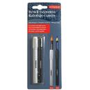 Prelungitor creion DERWENT Professional, lemn, 2 buc/ set, doua dimensiuni (7 si 8 mm), blister, neg