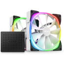 NZXT Pachet de 2 ventilatoare PC Nzxt HF-2814C-TW, Air, RGB 2, 140x26 mm, alb