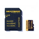 Card micro SD 64GB U3 cu adaptor Nextbase NBDVRS2SD64GBU3