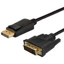 SAVIO Savio CL-122 video cable adapter 3 m DisplayPort DVI Black