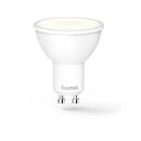 Hama WLAN LED Lamp, GU10, 5.5 W, Dimmable, Refl., for Voice / App Control, white