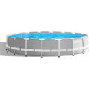 Intex Intex Prism Frame Premium Pool Set withFilter Pump, Safety Ladder, Ground Cloth, Cover, 549x122 cm, Age 6+, Grey