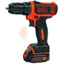 BLACK+DECKER Masina de gaurit si insurubat BDCDD12, 10,8Volt (portocaliu, Li-ion baterie 1.5Ah)