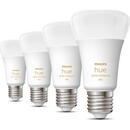 Philips Philips Hue E27 pack of four 4x570lm 60W - White Amb.