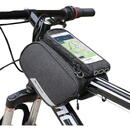 Wozinsky Wozinsky Geanta Bicicleta cu Husa pentru Telefon Impermeabila Black (cablu jack inclus, pana la 6.5 inch, 1.5l)