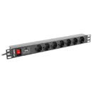 LANBERG LANBERG PDU RACK POWER STRIP (1U,10A,7X SHUKO,2M)