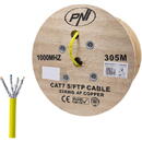 PNI Cablu S/FTP CAT7 PNI SF07, 10Gbps, 1000MHz, pentru internet si sisteme de supraveghere, rola 305m, cupru