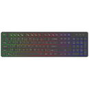 DeLux Wireless Slim Keyboard Delux SK800GL 2.4G Silent RGB,Negru, Fara fir, 104 taste