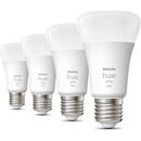 Philips Philips Hue E27 pack of four 4x800lm 60W - White Amb.