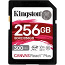 Kingston Canvas React Plus 256GB SDXC Memory Card (Black, UHS-II U3, Class 10, V90)