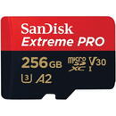 SanDisk SanDisk Extreme PRO 256 GB microSDXC, memory card (UHS-I U3, Class 10, V30, A2)