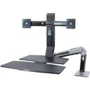 Ergotron WorkFit-A Dual with work surface bracket