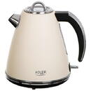 Adler AD 1343c Kettle, Electric, Power 2200W, Capacity 1.5 L, Creme