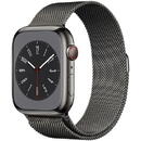 Apple Watch 8 Cell 41mm Steel Graphite/Graphite Milanese Loop