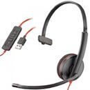 Plantronics Blackwire 3210, headset (black, USB, mono)