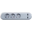 Bachmann Bachmann USB SMART 381.801, 3-way power strip (white)