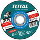 TOTAL TOTAL - Set 10 discuri abrazive taiere metale - 115x1.2mm