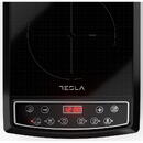 TESLA Plita portabila cu inductie IC200B, 1500W25x25cm, 6 niveluri putere, Negru