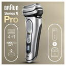 Braun Braun 9477CC Shaver, Operating time 50 min, Charging time 1 h, Wet&Dry, Travel case, Clean&Charge station, Silver