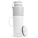 Asobu Asobu Twin Pack Bottle with Mug white, 0.9 L + 0.6 L