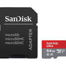 SanDisk SanDisk Ultra microSDXC A1  64GB 120MB/s Adapt.SDSQUAB-064G-GN6MA