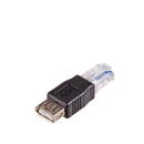 Akyga Akyga AK-AD-27 cable gender changer RJ45 USB 2.0 type A Black
