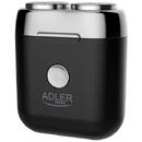 Adler AD 2936, 250 mAh, USB tip C, pentru calatorii, fara fir, negru/inox