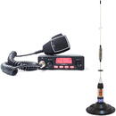 Kit Statie radio CB TTi TCB-550 EVO + Antena PNI ML70 cu magnet, 70cm, 26-30MHz, 200W