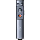 Baseus Orange Dot Wireless, 2.4GHz, USB si USB-C, 250 mAh, Green Laser Pointer, Universal, Gri