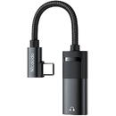 Mcdodo USB-C to AUX mini jack 3.5mm + USB-C adapter, Mcdodo CA-1880 (black)