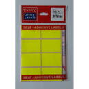 Tanex Etichete autoadezive color, 34 x 52 mm, 80 buc/set, Tanex - galben fluorescent