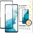 Folie Protectie Ecran WZK pentru Samsung Galaxy A53, Sticla securizata, Full Face, Full Glue, Neagra