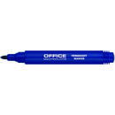 Office Products Permanent marker, varf rotund 1-3mm, corp plastic, Office Products - albastru