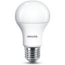Bec LED classic A 7,5W echivalent 60W, mat, E27, alb neutru, 2 buc/set - Philips
