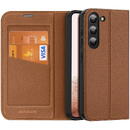 Dux Ducis Skin X2 case Samsung Galaxy S23+ flip case wallet stand brown