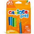 Carioca Creioane colorate CARIOCA Baby 2+, triunghiulare, 10 culori/cutie