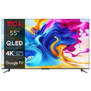 TCL QLED 55C645, 139 cm, Smart Google TV, 4K Ultra HD, Clasa G