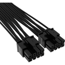 Corsair Corsair Premium Sleeved PCIe 5.0 12VHPWR PSU adapter cable (black, 50cm)