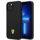Ferrari FEHMSIP14MBK iPhone 14 Plus 6.7" black/black hardcase Silicone Metal Logo Magsafe