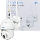 PNI Camera supraveghere video PNI IP65 live PTZ 5MP, GSM 4G, slot card micro SD, detectie miscare, detectie silueta umana, de exterior IP66, LED-uri IR si LED-uri albe
