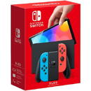 Nintendo Switch (OLED model), game console (neon rosu/neon albastru)