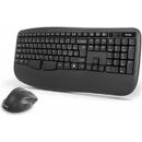 YKM 2009CS wireless tastatura + mouse set negru