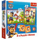 Trefl Puzzle 2in1 memos The dog team in action, Paw Patrol