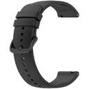 Techsuit Curea pentru Samsung Galaxy Watch (46mm) / Gear S3, Huawei Watch GT / GT 2 / GT 2e / GT 2 Pro / GT 3 (46 mm) - Techsuit Watchband 22mm (W001) - Black
