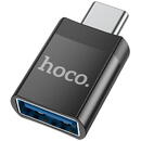 Hoco Adaptor OTG Type-C la USB-A 2A - Hoco (UA17) - Black