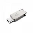 V7 Memorie USB, Argintiu, 64GB TYPE-C+USB 3.2 GEN1