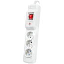 Armac Multi M3 | Power strip | anti-surge system, 3 sockets, 5m cable, gray