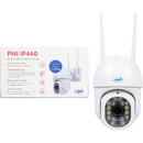 PNI Camera supraveghere video wireless PNI IP440 WiFi PTZ, 4MP, zoom digital, slot micro SD, stand-alone, alarma detectie miscare, urmarire miscare